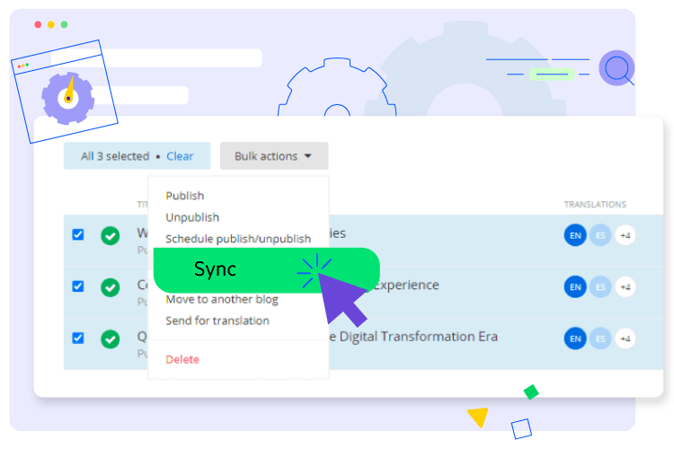 Enterprise CMS Site Synchronization