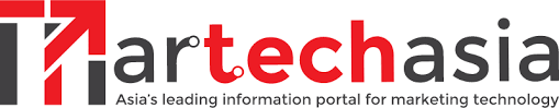 Logo of Martech Asia publication. Martechasia is written in one word in red and black colors