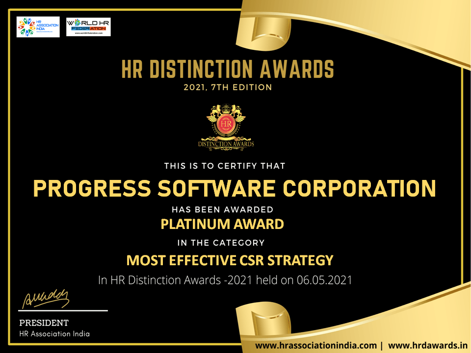 most effective csr strategy platinum award