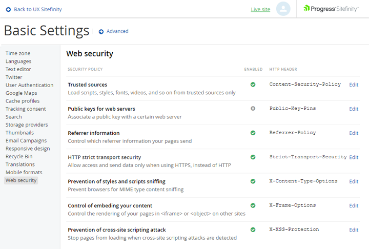 Web Security Module